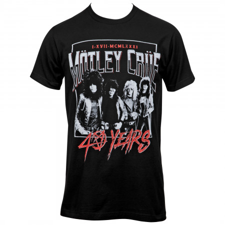 Motley Crue 40 Years Front and Back T-Shirt
